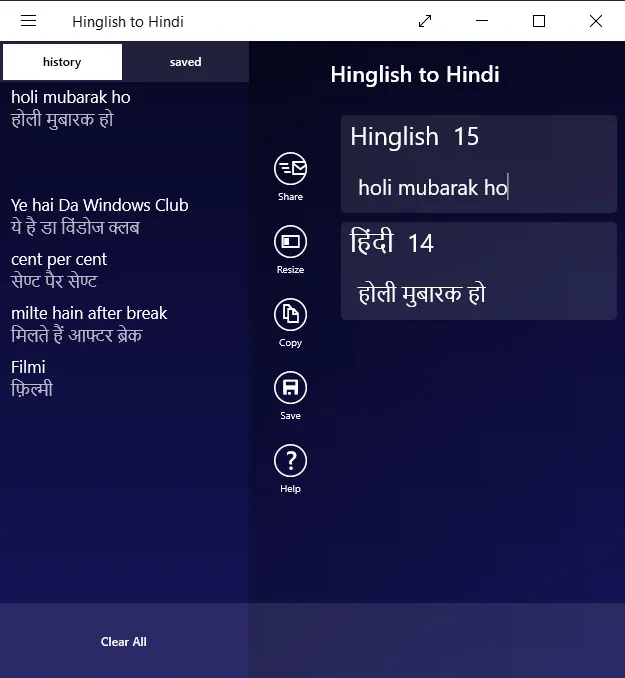 Teclado Hinglish gratuito para Windows 10