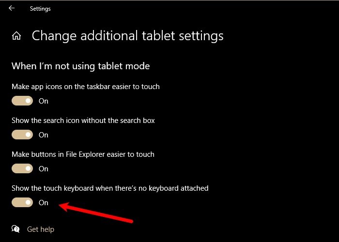 Reparar el teclado en pantalla que no funciona en Windows 10